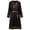Black, variant on Medieval Renaissance Viking Tunic for Men, Pirate Knight Embroidered Cosplay Costume Tunic Robe
