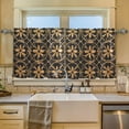 thumbnail image 2 of Yayeee Kitchen Curtains Tier Set of 2 Light Filtering 57"x24" Over Sink Window Panels, Classic Floral, 2 of 7