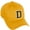 Gold, variant on Classic 3D Varsity White Black Initial A to Z Letters Baseball Cap Dad Hat, Royal Hat Letter B