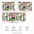 thumbnail image 2 of Yayeee Pillowcase Standard Size Set of 2 Satin Wrinkle Resistant Pillow Case, Green Abstract Geometric, 2 of 8
