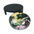 Akame ga KILL anime Funny coasters,6 Pcs leather coasters that protect furniture from water