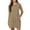 Khaki, variant on ibuvkizy Winter Dresses for Women 2025,Womens Midi Dresses Women's Casual Long Sleeved Dress with Pockets Long Sleeved Round Neck Knee Length Dress Khaki,L