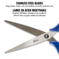 thumbnail image 2 of Hilroy Stainless Steel 7-Inch Scissors, Multipurpose Scissors, Blue Handles, 2 of 6