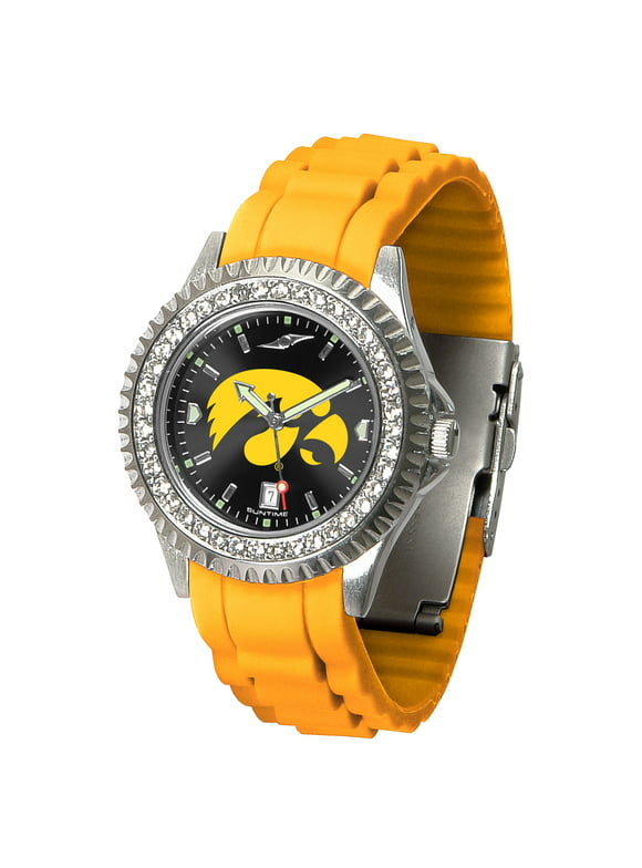 Women's Black Iowa Hawkeyes New Sparkle Watch