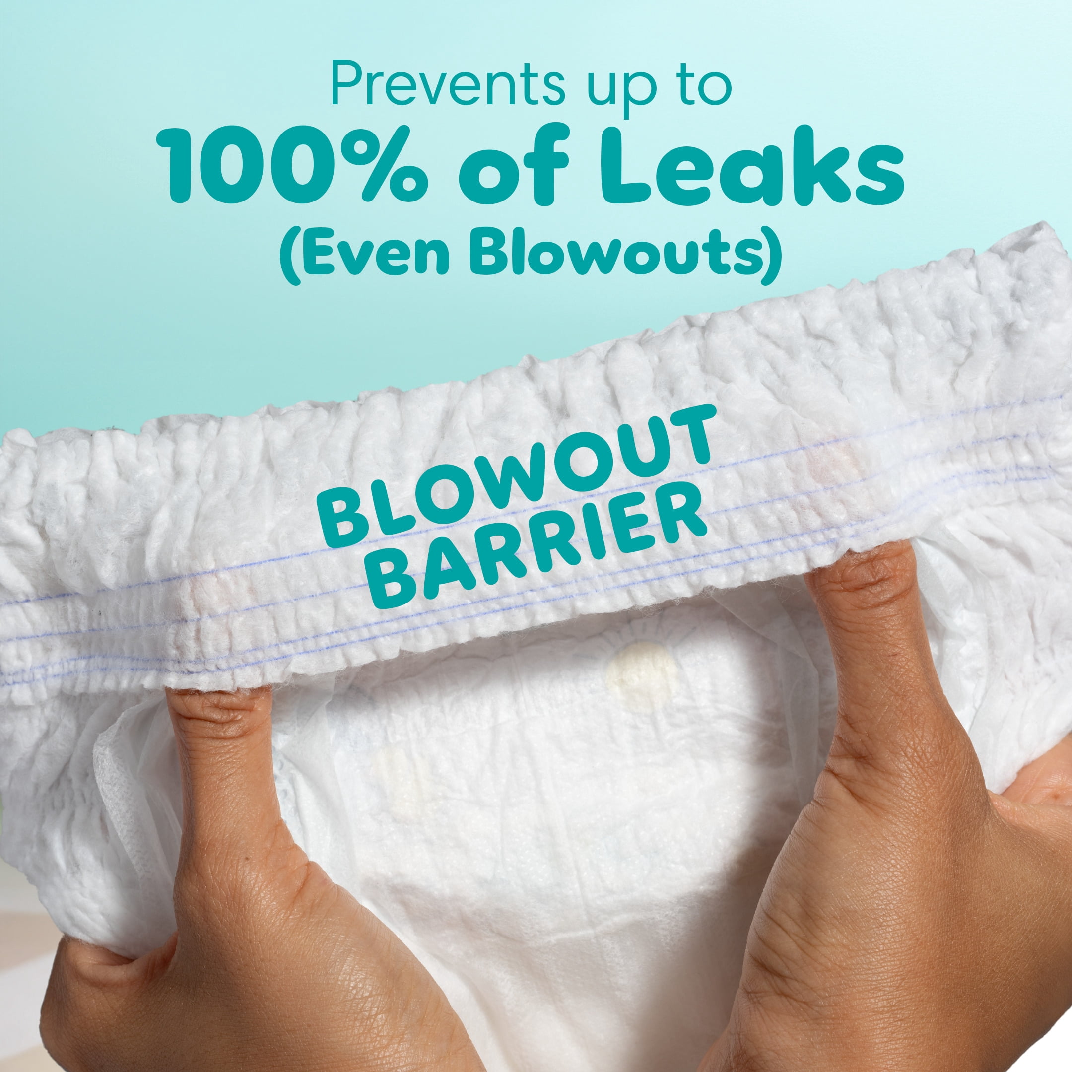 Pampers Diapers - Swaddlers 360° - Size 7, up to 100% Leakproof Comfy Dry Fit, EZ Off Tabs Designed for Easy Changes, Pull On Diaper
