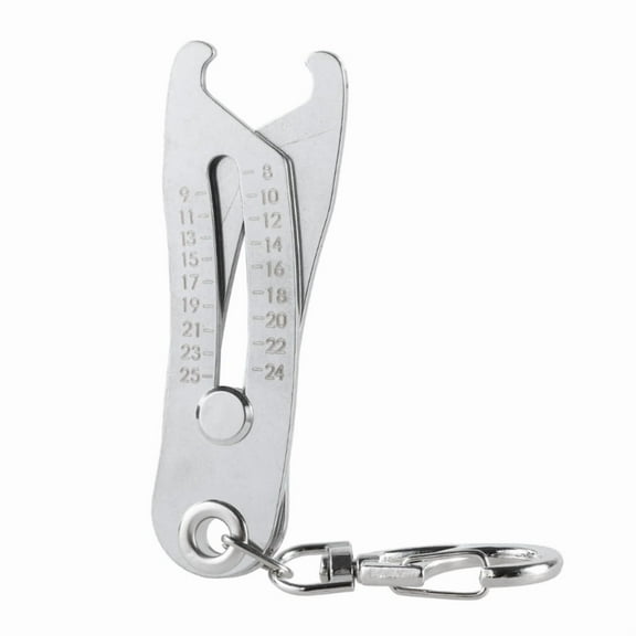 Portable Precise Thread Size Checker Keychain Nut and Bolt Thread Checker Metric Bolt Size and Thread Identifiers Gauges