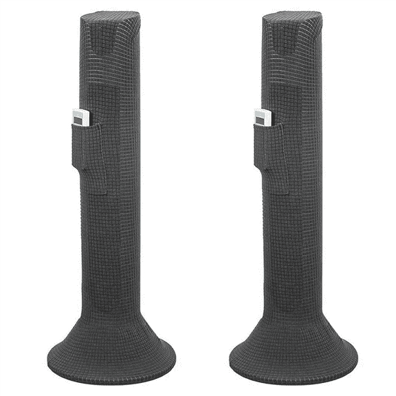 2X Tower Fan Cover Protector Elastic Floor Standing Full Cover Protector, Dust and Waterproof Protection B,2 x tower fan cover,Grey