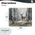 thumbnail image 4 of Stupell Industries Rustic Lodge Lone Stag in Birch Forest Canvas Art, 20 x 16, by Franklyn Gregory, 4 of 8