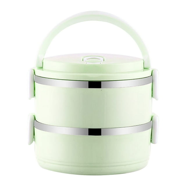Home Kitchen Item Clearance Deals!Pcksrro Portable Lunch Box Circular Fresh-keeping Box Stainless Steel Insulated Student Office Worker Lunch Box Bento Boxes