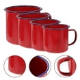 thumbnail image 2 of Taza de Camping de 4 Uds., taza de agua multifunción, taza de desayuno, taza portátil, taza esmaltada, 2 of 5