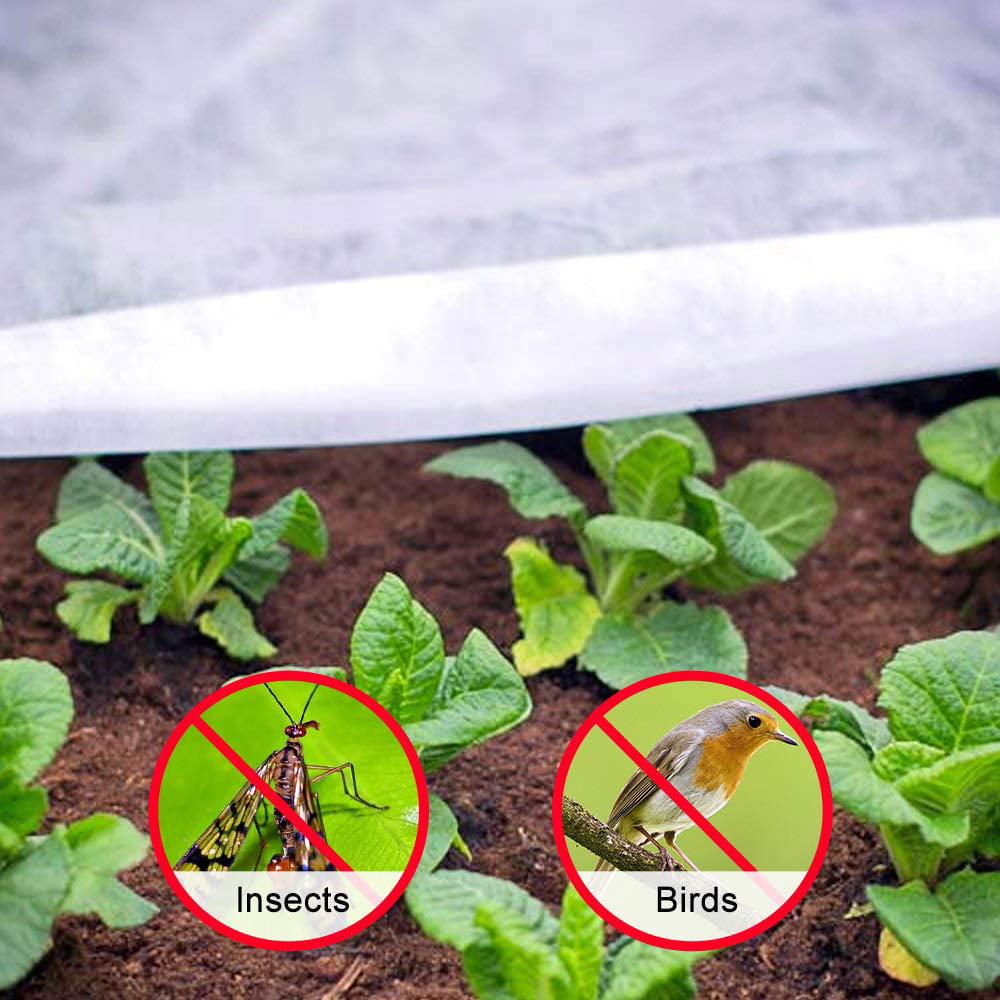 7 x 100 UniEco Fabric Plant Cover Reusable Floating Row Cover Frost Blanket for Vegetables and Crops Light Weight 0.7 Oz