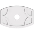 thumbnail image 1 of Ekena Millwork CMP26X17KY-04000 4 in. ID x 14 in. Rectangle Kailey Architectural Grade PVC Contemporary Ceiling Medallion, 1 of 1