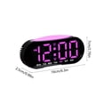 thumbnail image 3 of EGNMCR Home Office Furniture Electronic Clock Multi Functional Digital Alarm Clock Date Temperature Display LED Clock Plastics Digital Clock, 3 of 6