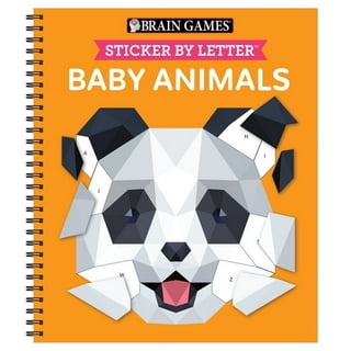 Brain Games - Sticker by Number: Puppies & Dogs - 2 Books in 1 (42 Images  to Sticker) (Spiral)