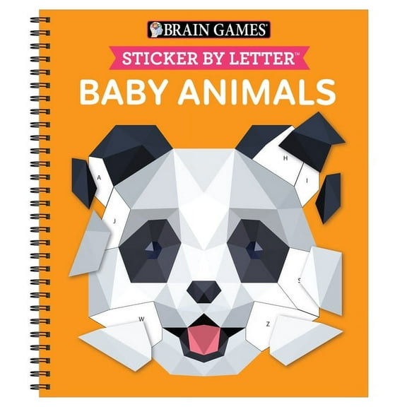 Brain Games - Sticker by Letter Brain Games - Sticker by Letter: Baby Animals, (Spiral-Bound)