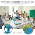 thumbnail image 4 of Waypoint Geographic Safari Explorer Animals Globe, World Globe, Illuminated Desktop Globe with Blue Physical Earth and 100s of Illustrated Animals, 4 of 7