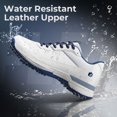thumbnail image 4 of FitVille Wide Golf Shoes Men Professional Golf Shoes with Spikes, Water Resistant Arch Support, 4 of 7
