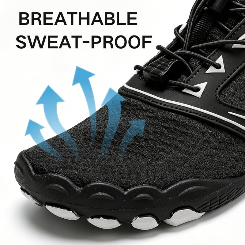 BERANMEY Casual Hike Barefoot Shoes for Women & Men Breathable Non-Slip Athletic Footwear Wide Toe Water Shoes for Hiking Non-Slip Shoes for Unisex Grounded Comfort wear