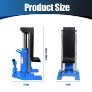 Hydraulic Toe Jack Lift, 10 Ton Toe 20 Ton Top, 11.4 × 18.8 × 8.2 in Blue Claw Jack with Detachable Handle, for Industrial Machinery & Vehicle Maintenance