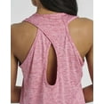 thumbnail image 5 of Real Essentials 5 Pack: Women's Crossback Keyhole Open Back Workout Tank Top Dry-Fit Sleeveless Yoga Gym (Available In Plus), 5 of 7