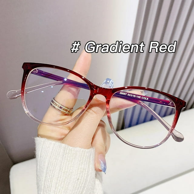 Nouvelles Lunettes de Mode pour Femmes Lunettes Rétro Transparentes Monture de Lunettes Anti Lumière Bleue Design de Marque de Luxe Quatre Saisons Spectacle