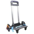 thumbnail image 5 of 6 Wheels Backpack Trolley Foldable Trolley Cart with Telescopic Handle Luggage Travel Hand Cart for School Bags Backpack, 5 of 8