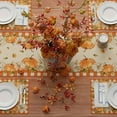 thumbnail image 5 of Btomtd 72.04 x 12.99 inch Fall Harvest Table Runner Thanksgiving Autumn Pumpkin Maple Leaf Table Runner Home Kitchen Dining Party Table Runner Decor, E, 5 of 6