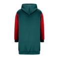 thumbnail image 5 of Yourumao Zip up Hoodie for Women Color Block Hooded Long Jackets Raglan Long Sleeve Jackets Soft Cozy Casual Fall Overcoats with Pockets, 5 of 6
