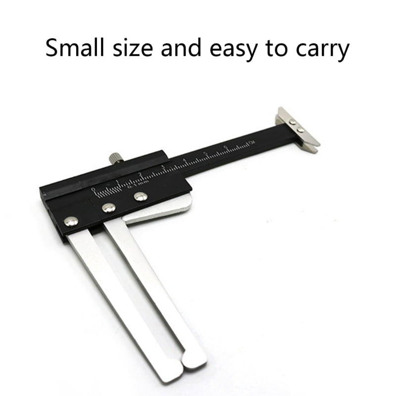 Brake Disc Thickness Measuring Caliper Vernier Ruler Tyre Tire Depth Gauge Measure Tool 0-60mm Clamp Drop Shipping