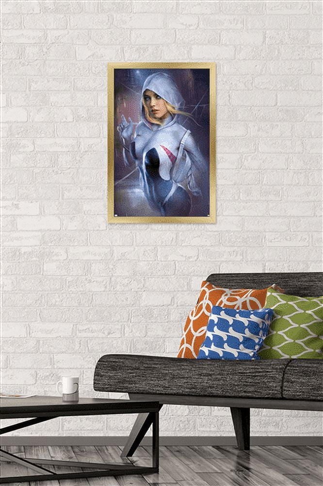 Marvel Comics - Ghost Spider - Ghost Spider #1 Variant Cover Wall Poster, 14.725" x 22.375", Framed