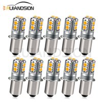 Ruiandsion P13.5S LED Light Bulb,6-40V(9V 12V 18V 24V 30V 36V),600 LM Yellow Non Polar for Bike Flashlight Camping Gear and Emergency Lights,Pack-1