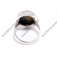 thumbnail image 5 of Natural Blue Tiger Eye Gemstone 925 Sterling Silver Handmade Statement Promise Ring Jewelry Gift for Her and Him, 5 of 5