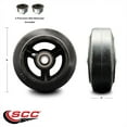 thumbnail image 2 of SCC -6" Rubber on Cast Iron Wheel Only w/Ball Bearing-1/2" Bore-500 lbs Capacity, 2 of 2