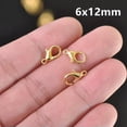 thumbnail image 6 of U8MO 50PCS Lobster Claw Clasps Hooks Gold/Silver/Bronze/Black 10/12/14/16/18/21mm-Silver-18x9mm, 6 of 9