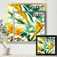 thumbnail image 4 of Designart 'Yellow Flowers and Tropical Foliage III' Modern Framed Art Print, 4 of 4
