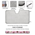 thumbnail image 3 of Hello Kitty Car Window Sun Shade Visor, Car Sunshade Front, Windshield Visor Shield Cover Foldable Reflector for Car Truck SUV 55"x30", 3 of 8