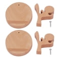 thumbnail image 1 of Juego de 2 soportes para teléfono móvil de madera de haya, bonitos soportes de escritorio para smartphones, para mesa de cocina y oficina., 1 of 14