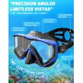 thumbnail image 2 of Set de Snorkel Greatever Pano con Máscara de 3 Ventanas Antivaho para Adultos, 2 of 7