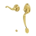 thumbnail image 2 of Schlage FE285 PLY 505 FLA LH Plymouth Bright Brass Handleset with Flair Interior, 2 of 2