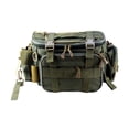 thumbnail image 2 of Bolsa de pesca grande Zulema de tela Oxford verde resistente al agua, 2 of 8