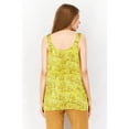 thumbnail image 2 of VINCE CAMUTO Womens Yellow Ruched Sleeveless V Neck Tank Top XS, 2 of 3