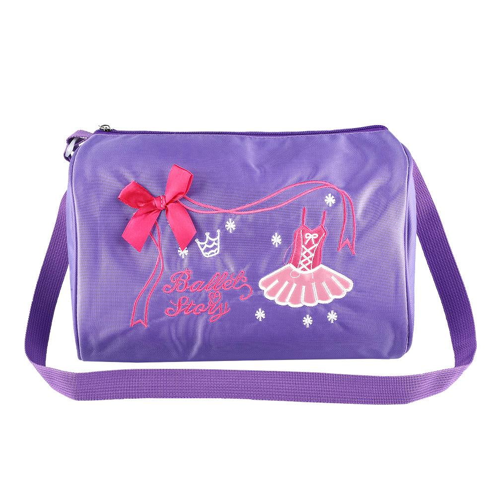 Pink Girl Kids Gymnastics Dance Ballet Swim Duffle Bag Backpack Embroidered Tote 
