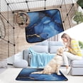 thumbnail image 7 of Qxltty Gilt Navy Blue Marbles Cat litter Pads Pet Set of 3 Diaper Mats Center Anti-leakage Layer Absorbent Soft and Comfortable, 7 of 7
