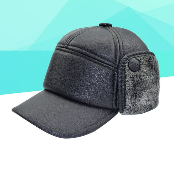 HINTRMENT 1Set Mens Beret Caps Black Color Wide Brim Style with Polyester Lining for Outdoor