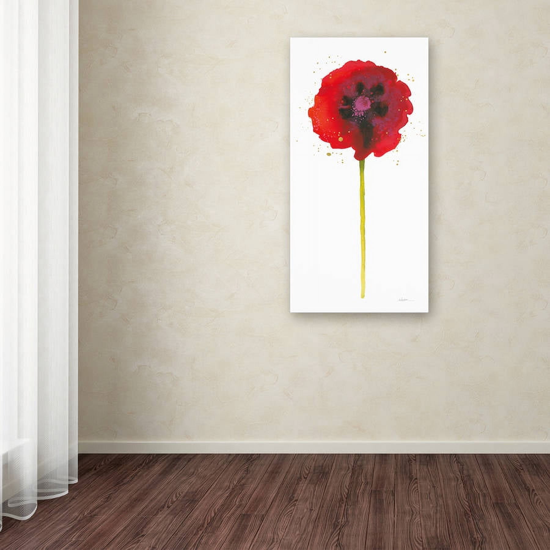 Trademark Fine Art "Splash II with Gold" Canvas Art by Shirley Novak