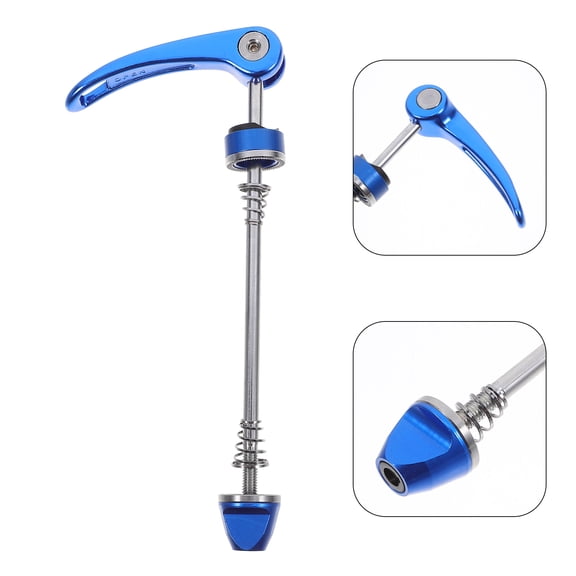 Niceauty 1 Pair Quick Release Bike Skewers Steel Blue Tool for Road Bike Cycling