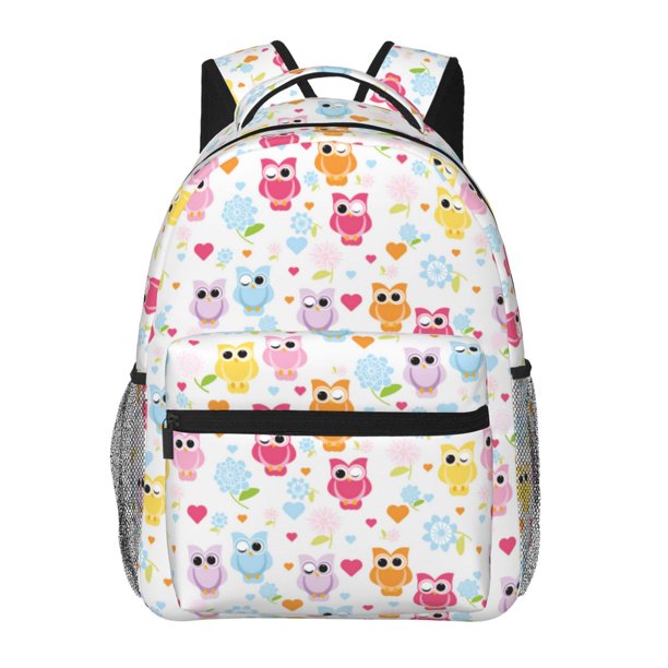 Fotbe Cute Owl Mochila Casual con Estampado para Escuela, Viajes y Actividades al Aire Libre - Duradera, Ligera y Cómoda