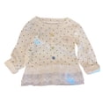 thumbnail image 6 of WUANDIXFA Toddler Kids Little Girls Long Sleeve Top Blouse 1-12 Years Ruffled Hem T-Shirt Fall Casual Princess Clothes,White,18-24 Months, 6 of 6