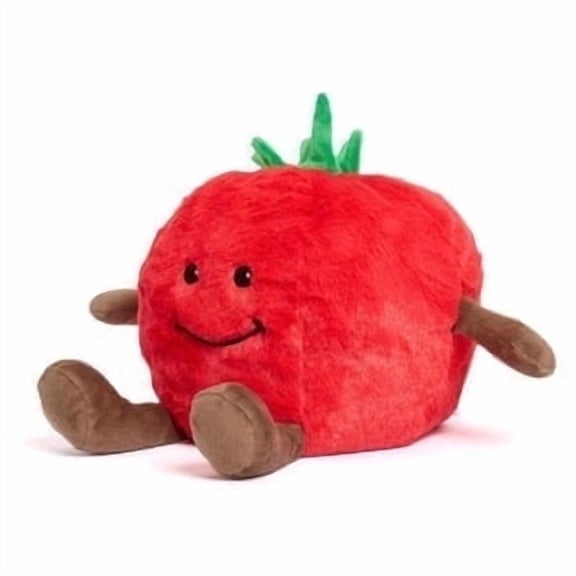Warmies Microwavable & Weighted Stuffed Animals, Tomato- Heated Stuffed Animal Plushie for Warmth & Comfort - Cute Soft Plush Toys for Adults & Children (Boys, Girls, Babies & Toddlers)