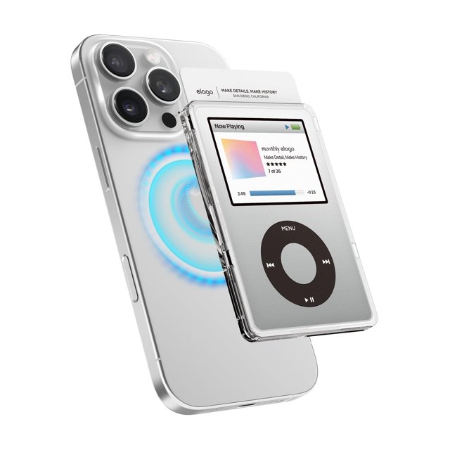 Tarjetero magnético Elago Clear compatible con MagSafe iPhone